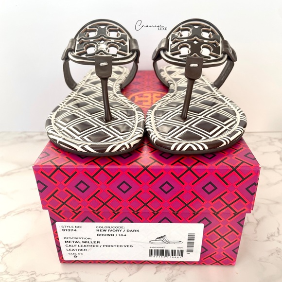Tory Burch Shoes - New Tory Burch Miller Sandals - Dark Brown